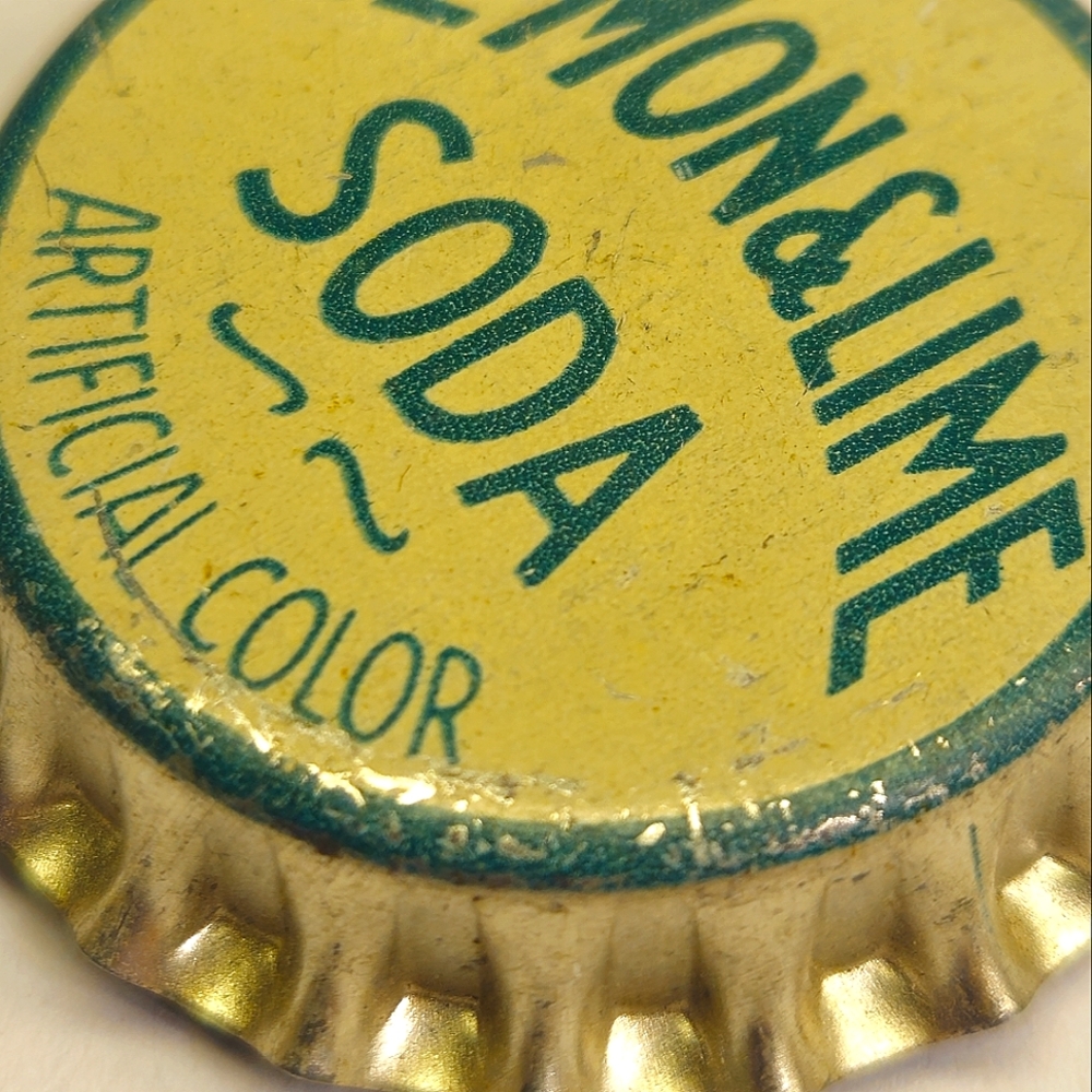 Lemon and Lime Soda Bottle Cap Button Cover - Picture 5 of 6
